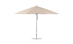 Double Pulley Single Vent Umbrella, Element, Ledge Loungers, Square, White, 10", with Stock Fabric, LL-U-ET-10SQ-PPY-SV-VX-SE-STK-R099-White