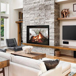 Rushmore TruFlame Direct Vent Gas Fireplace, See-Through , 40", White Mountain Hearth, DVCT40CSP95N