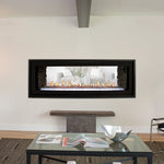 Boulevard See-Through Direct Vent Linear Gas Fireplace, 48", White Mountain Hearth, DVLL48SP90N