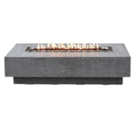 Elementi Hampton Fire Pit Table, Light Gray & Dark Gray, Rectangular, 32" - OFG139LG | OFG139DG