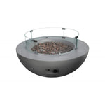 Elementi Lunar Bowl Wind Screen, Round, Glass, 24.5", OFG101-WS