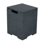 Tessa Rai, Firetables & Patio Firepits - Square LP Tank Cover Table, Travertine and More