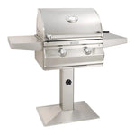 Choice Multi-User Accessible Freestanding Natural Gas Grill with Analog Thermometer On Patio Post 24", Fire Magic , CMA430S-RT1N-P6
