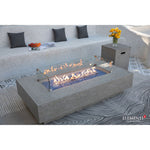 Riviera Fire Table, Elementi Plus, Rectangle, Light Gray, 32", OFG415LG