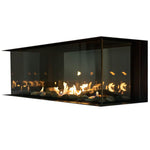 Lyon 4-Sided See-Through Direct Vent Built-In Linear Gas Fireplace, Sierra Flames, 48", LYON-48-NG