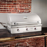 3-Burner Built-In Propane Gas Grill, American Outdoor Grill, T-Series, 36", 36PBT-00SP
