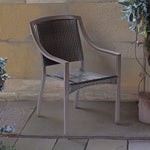 Bistro Chair, Aluminum, Black , Square , Hanover,  AFL10100F01