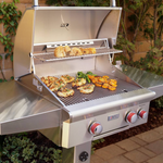 2-Burner Propane Gas Grill On Pedestal With Rotisseri, American Outdoor Grill, "T" Series, 24PPT
