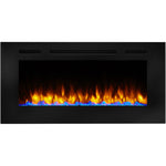 40" Allusion Recessed Linear Electric Fireplace, 5,000 BTU, SimpliFire, SF-ALL40-BK