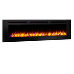 60" Allusion Recessed Linear Electric Fireplace, 5,000 BTU, SimpliFire, SF-ALL60-BK