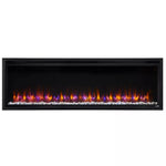 60" Allusion Platinum Recessed Linear Electric Fireplace, 5,000 BTU, SimpliFire, SF-ALLP60-BK