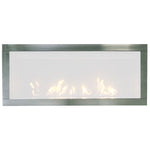 Basic Black Surround with Safety Barrier for Newcomb 36-Inch Gas Fireplace, Sierra Flames, 36", NEWCOMB-SURR-BLK-SCR