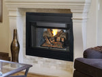 B-Vent Radiant Faced Millivolt Fireplace, White Herringbone Refractory Panel, 42", Natural Gas,  Superior, BRT4542TMN-B