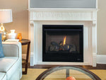 Merit Top Vent Fireplace With Aged Oak Logs, 35", DV Millivolt, Superior, DRT2035TMN-C
