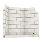 Moulded Brick Panels for Frontenac Series Fireplaces, Black, Valcourt, VA11071BR