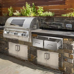 Masonry Drawer for Outdoor Grilll, Double Wall, Built-in , Stainless Steel, 30", American Outdoor Grill, 13-31-SSD