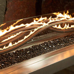 Black Wave Gas Burner, Linear, Stainless Steel, 56", Black, The Outdoor GreatRoom Company, WV-56