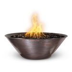 Zumba Hammered Copper Gas Fire Bowl 31"