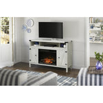 Dimplex Sadie Media Console with Electric Fireplace - Silver - 43-in-TV Stand-C3P23LR-2051SP