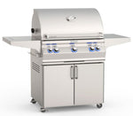 Aurora Natural Gas Freestanding Grill W/ Backburner, Rotisserie Kit & Analog Thermometer, 30", Fire Magic  A660S-8EAN-61
