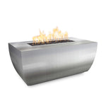 Avalon Linear 15” Tall Fire Pit 48" 60" 72" 84" - Stainless Steel - The Outdoor Plus - OPT-AVLSS4815