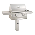 Choice Multi-User Accessible Freestanding Natural Gas Grill W/ Analog Thermometer On In-Ground Post, 24", Fire Magic, CMA430S-RT1N-G6