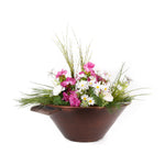Cazo Hammered Copper Planter & Water Bowl 24",30'',36'' - The Outdoor Plus - OPT-R24CPW