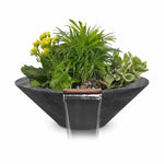 Cazo Wood Grain Planter & Water Bowl 24" 32''  - The Outdoor Plus - OPT-24RWGPW