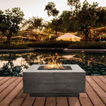 Tavola 42 Concrete Gas Fire Pit Table + Free Cover ✓ [Prism Hardscapes] - PH-427 - 42x42-Inch