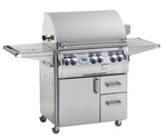 Echelon Diamond Freestanding Gas Grill With Rotisserie, Infrared Burner, Single Side Burner & Digital Thermometer, Natural Gas , 30" ,Fire Magic E660S-8L1N-62
