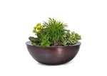 Sedona Planter & Water Bowl 27" - Hammered Copper - The Outdoor Plus - OPT-27RCPRPW