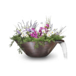 Remi Hammered Copper Planter & Water Bowl 31" - The Outdoor Plus - OPT-31RCPW