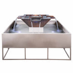 60" Olympian Square 4-Way Spillway Copper - Fire & Water Bowl - The Outdoor Plus - OPT-OLS60S