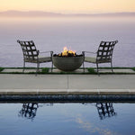 Moderno 1 Concrete Gas Fire Pit Bowl + Free Cover ✓ [Prism Hardscapes] PH-400 - 39 Inches