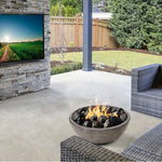 Moderno 2 Concrete Gas Fire Pit Bowl + Free Cover ✓ [Prism Hardscapes] PH-401 - 29-Inch