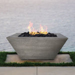 Lombard Concrete Gas Fire Pit Bowl + Free Cover ✓ [Prism Hardscapes] PH-416 - 40x40-Inch