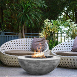 Moderno 5 Concrete Gas Fire Pit Bowl + Free Cover ✓ [Prism Hardscapes] PH-426 - 36-Inch