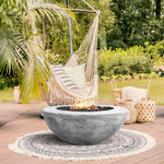 Moderno 6 Concrete Gas Fire Pit Bowl + Free Cover ✓ [Prism Hardscapes] PH-440 - 39-Inch