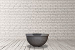 Sorrento Concrete Fire & Water Bowl + Free Cover ✓ [Prism Hardscapes] PH-444-FWB - 29-Inches