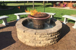 60" Olympian 360° Spill Copper - Fire & Water Bowl - Natural Gas / Propane - The Outdoor Plus - OPT-OLY60