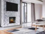 Dimplex 24 Inch Revillusion Deluxe Built-In Electric Fireplace w/ Weathered Concrete RBF24DLXWC