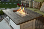 Alcott Gas Fire Pit Table, Rectangular, 36.75 x 48, Natural Gas & Propane The Outdoor GreatRoom Company, ALC-1224