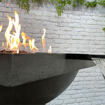 Ibiza Concrete Fire Bowl + Free Cover ✓ [Prism Hardscapes] w/PH Igniter PH-435-FB, 29 Inches