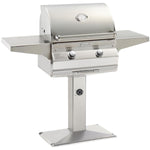 Choice Freestanding Natural Gas Grill with Analog Thermometer On Patio Post,  24", Fire Magic , C430S-RT1N-P6