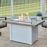 Havenwood Gas Fire Table, Rectangle, Cast, 44x32", The Outdoor GreatRoom Company, HV-1224-K
