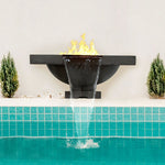 Ibiza Concrete Fire & Water Bowl PH-441-FW, 29-Inches - Prism Hardscapes