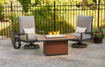Kenwood Gas Fire Pit Table, Chat Height, Metal, 30.75x50", The Outdoor GreatRoom Company, KW-1224-19-K