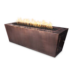 Mesa 48" 60" 72" 84" Fire Pit - Hammered Copper - The Outdoor Plus - OPT-CPRTT4824