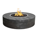 Sequoia 16" Tall Fire Pit 42" 60" - Wood Grain - The Outdoor Plus - OPT-SEQ42LW