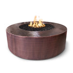 18" Unity Fire Pit 48" 60" 72" - Hammered Copper - The Outdoor Plus - OPT-UNYCP4818